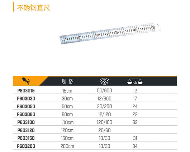 不銹鋼直尺