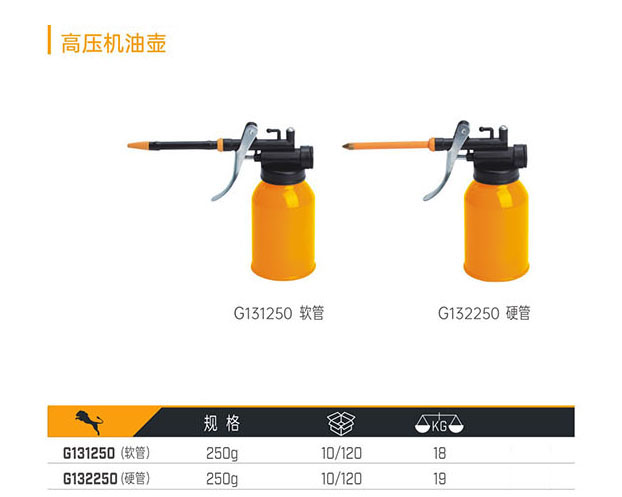 G131250（軟管） G132250（硬管） 高壓機油壺